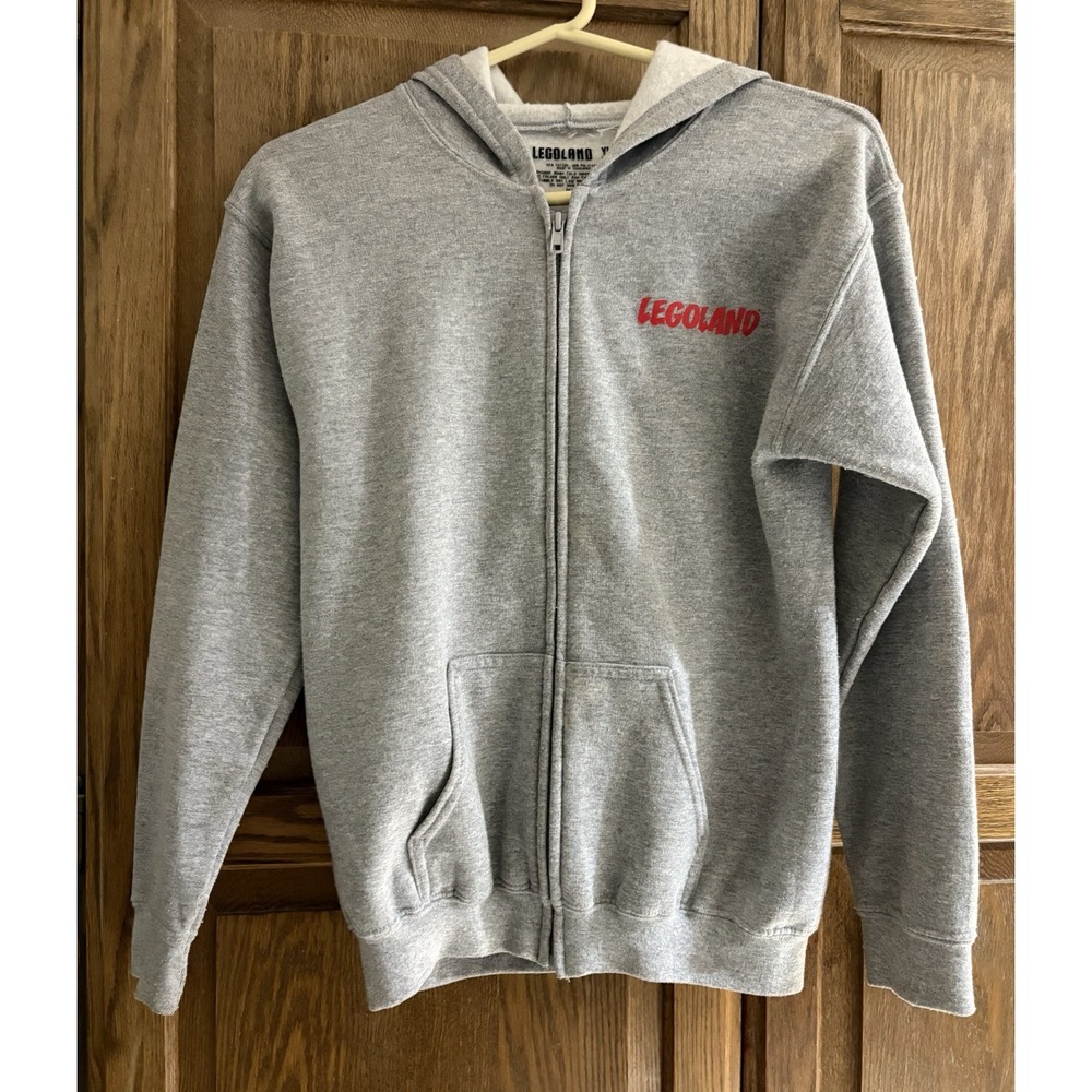 Rare LEGOland Zip Up Hoodie Pockets Youth Large Unisex Driving School Jacket - Picture 9 of 9